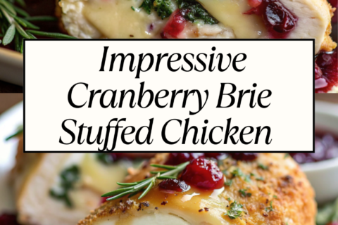 Impressive Cranberry Brie Stuffed Chicken – A Festive Dinner Favorite