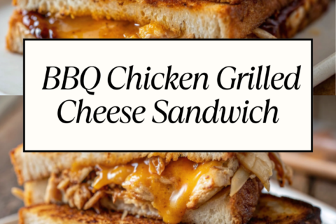 BBQ Chicken Grilled Cheese Sandwich | Cheesy, Smoky & Comforting