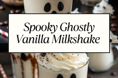 Spooky Ghostly Vanilla Milkshake – Fun Halloween Idea!