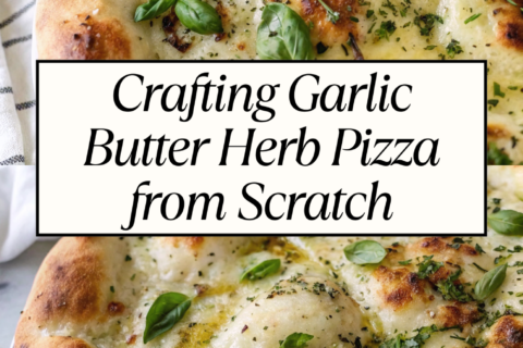 Crafting Garlic Butter Herb Pizza from Scratch | Flavor-Packed Homemade Recipe